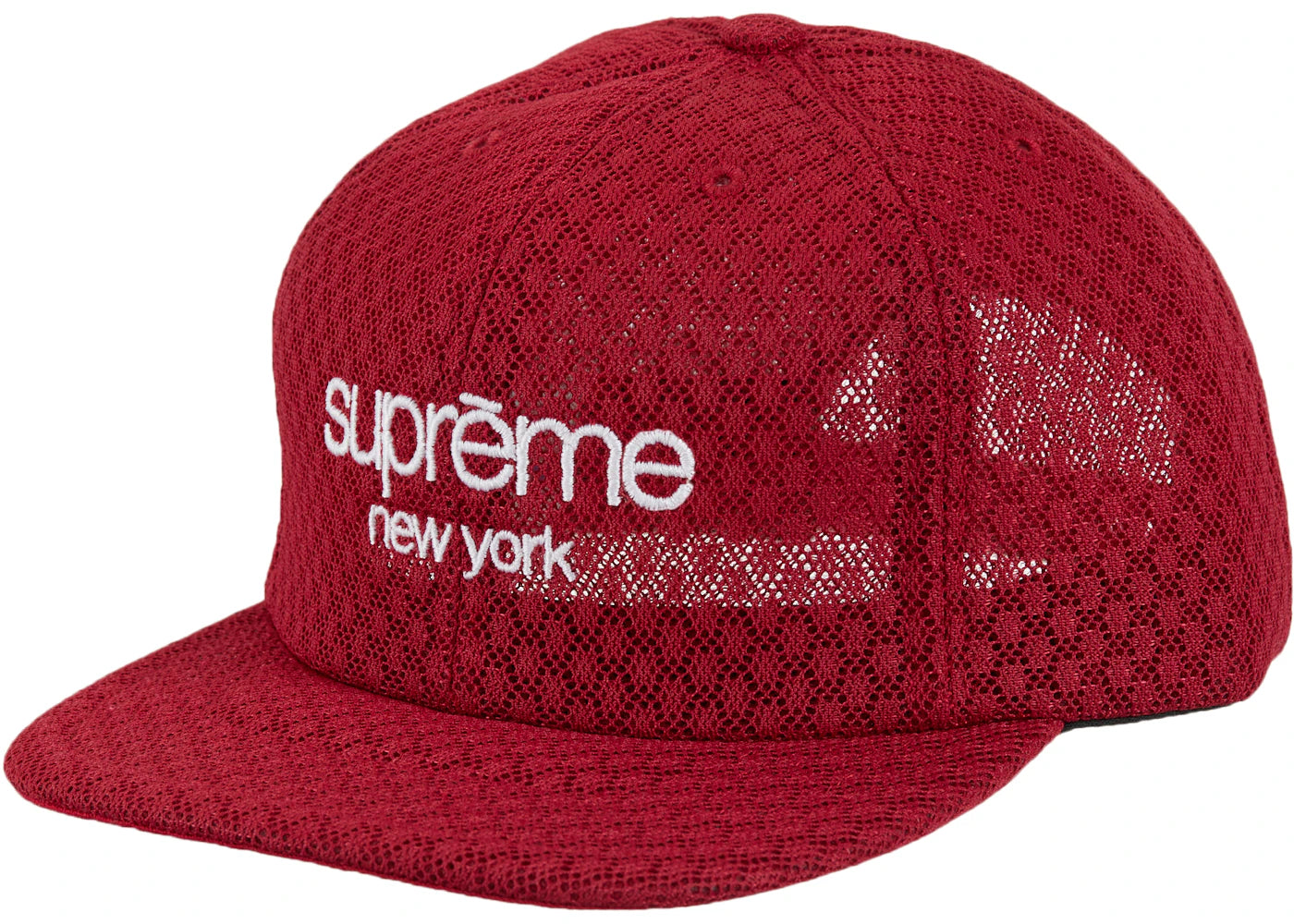 Supreme Classic Logo Air Mesh 6-Panel Red