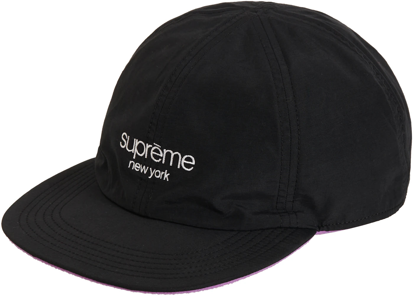 Supreme Classic Logo Reversible 6 Panel Black