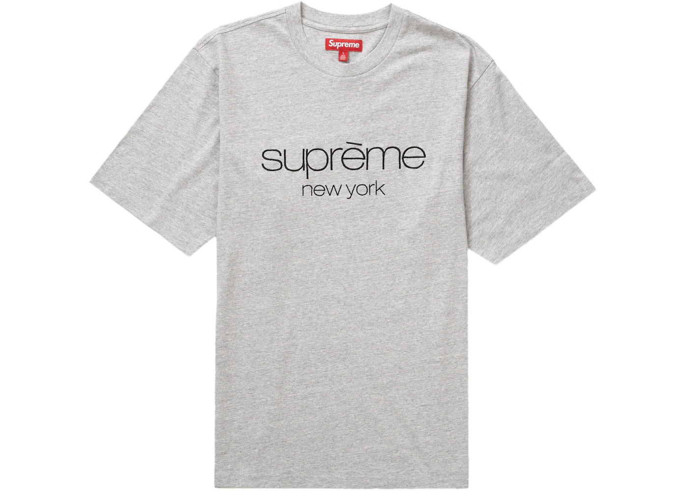 Supreme Classic Logo S/S Top Heather Grey