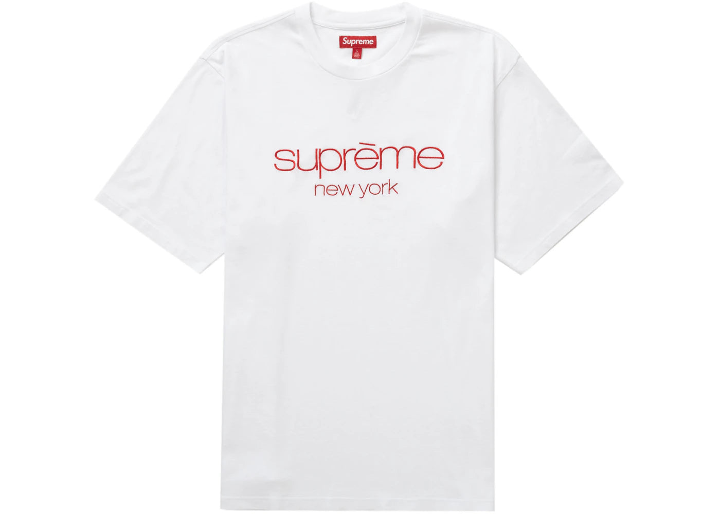 Supreme Classic Logo S/S Top White