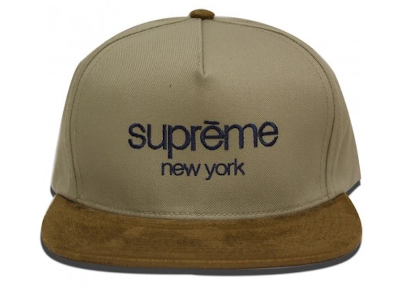 Supreme Classic Logo Suede Cap Tan