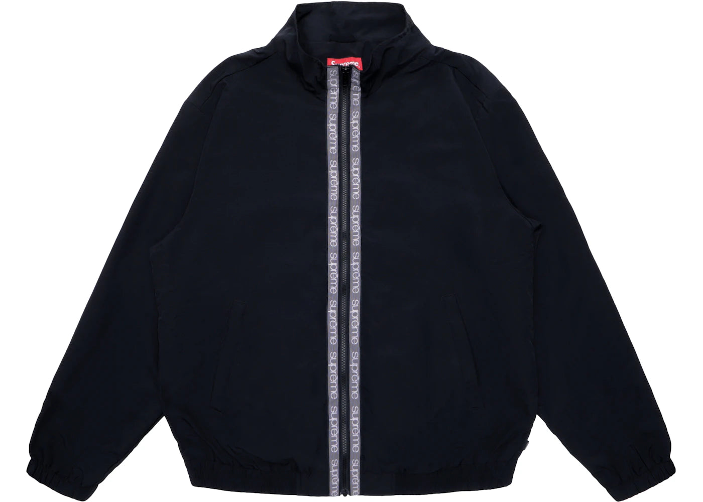 Supreme Classic Logo Taping Track Jacket Black