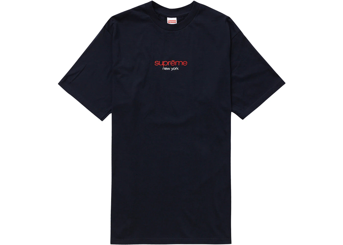 Supreme Classic Logo Tee Navy