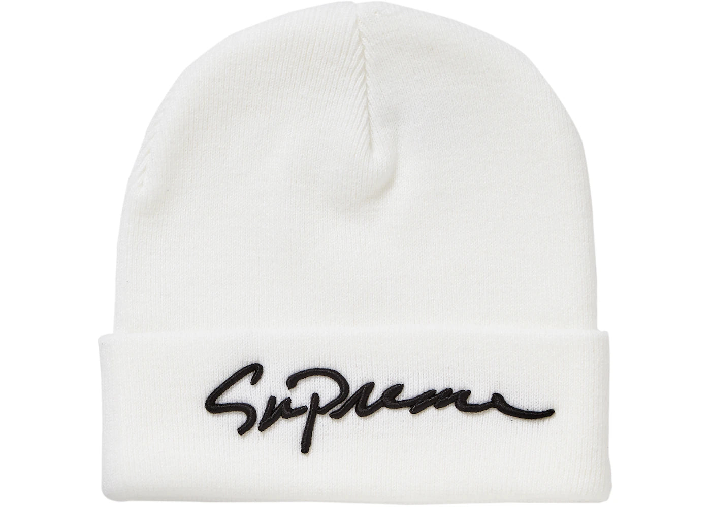 Supreme Classic Script Beanie White