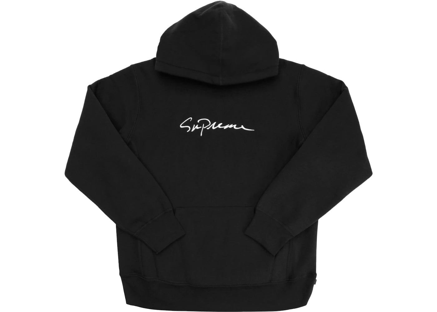 Supreme Classic Script Hooded Sweatshirt Black