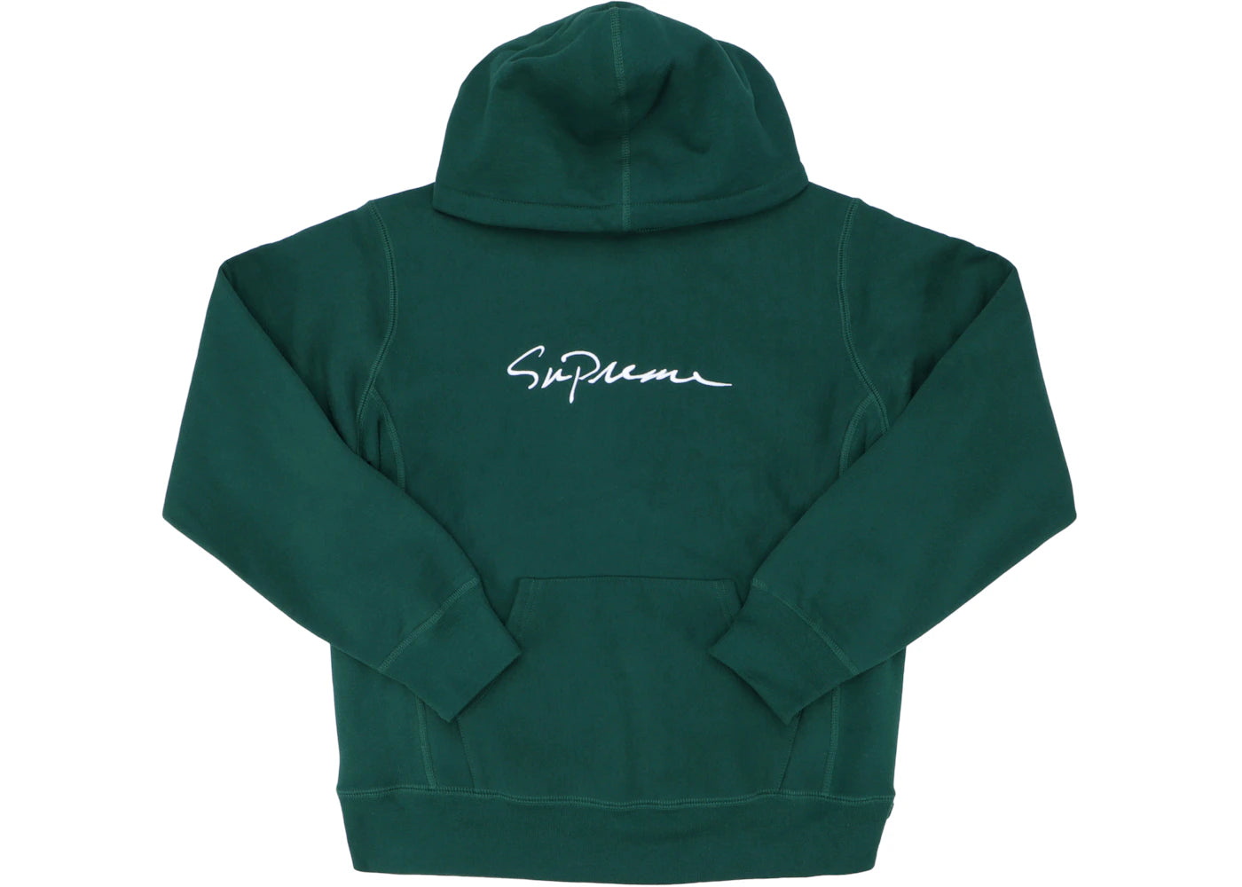 Supreme Classic Script Hooded Sweatshirt Dark Green