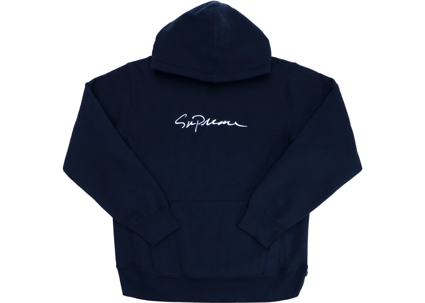 Supreme Classic Script Hooded Sweatshirt Navy