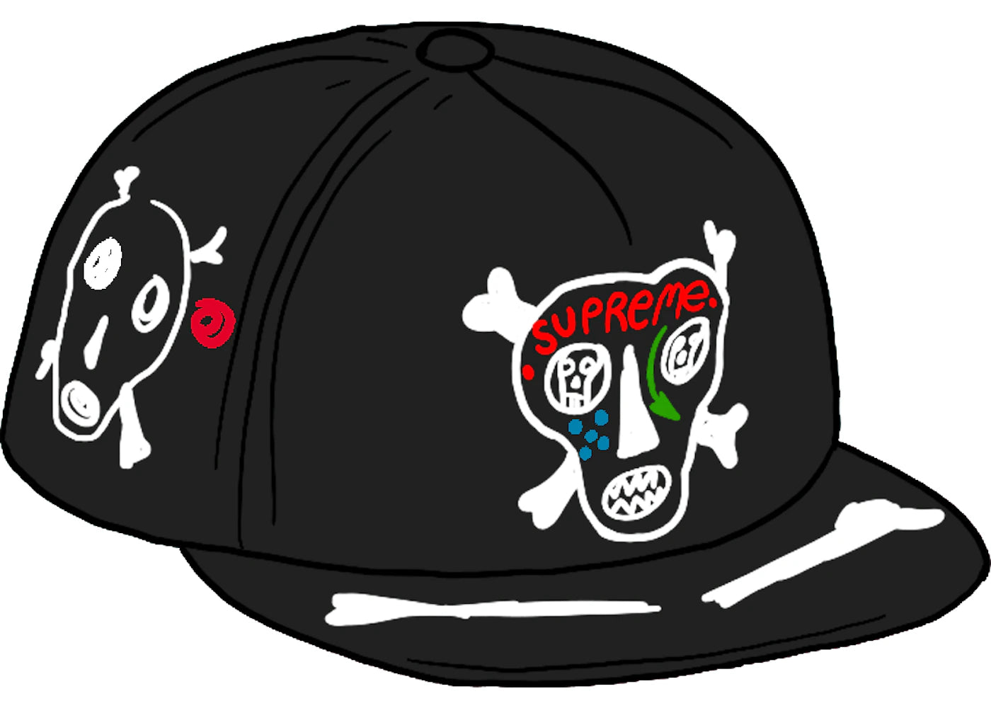 Supreme Clayton Patterson Skulls 5-Panel Black