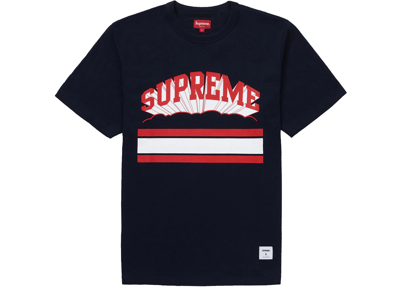 Supreme Cloud Arc Tee Navy