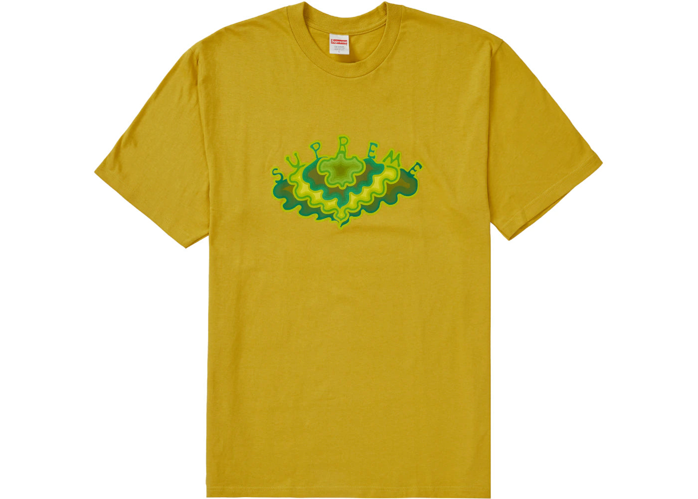 Supreme Cloud Tee Acid Yellow