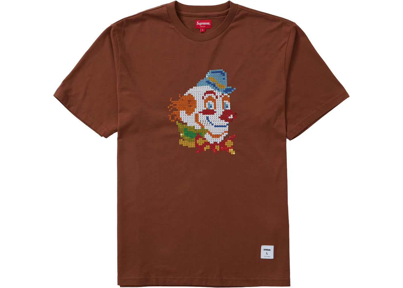 Supreme Clown Sequin S/S Top Brown