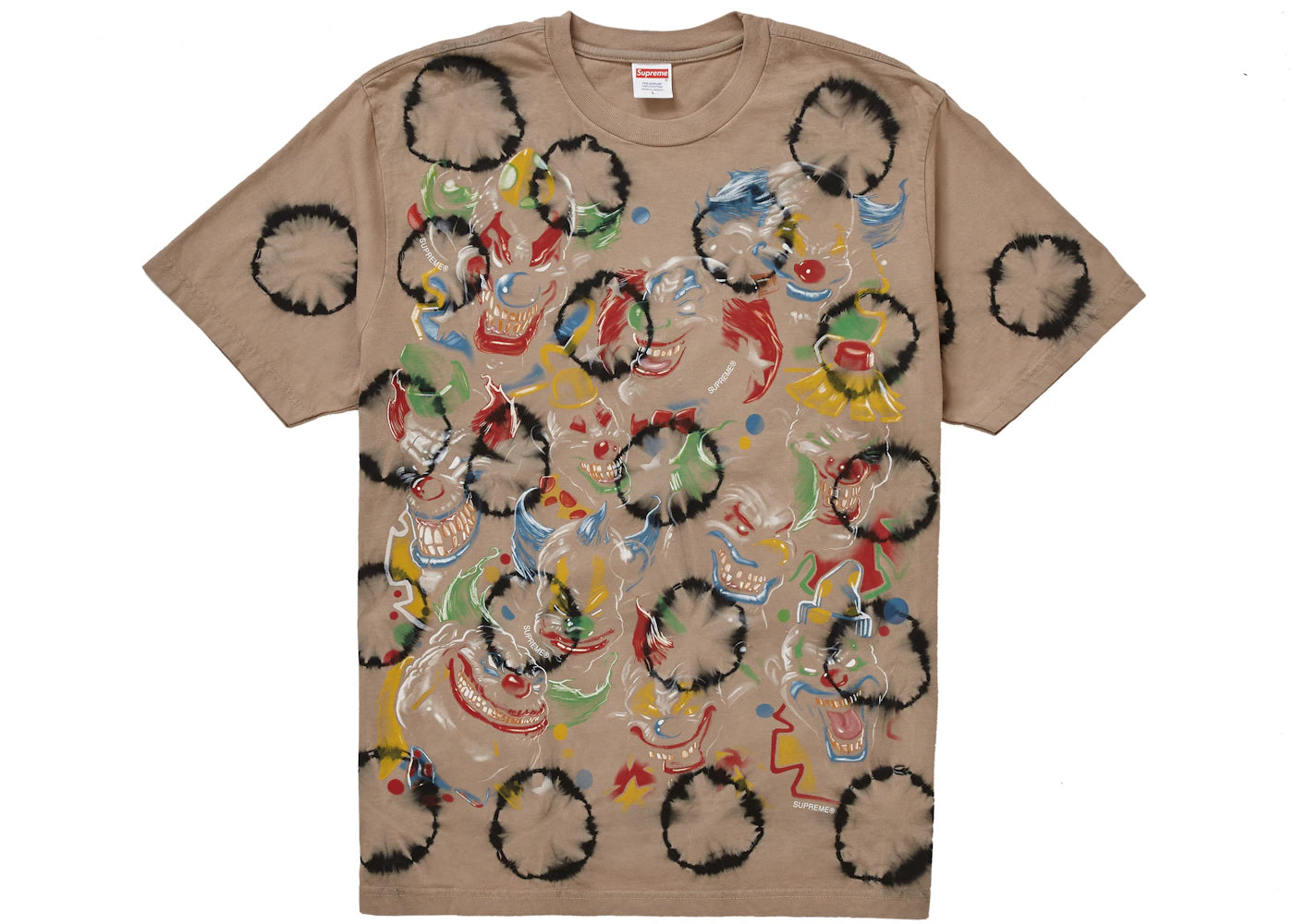 Supreme Clowns Tee Bleached Black