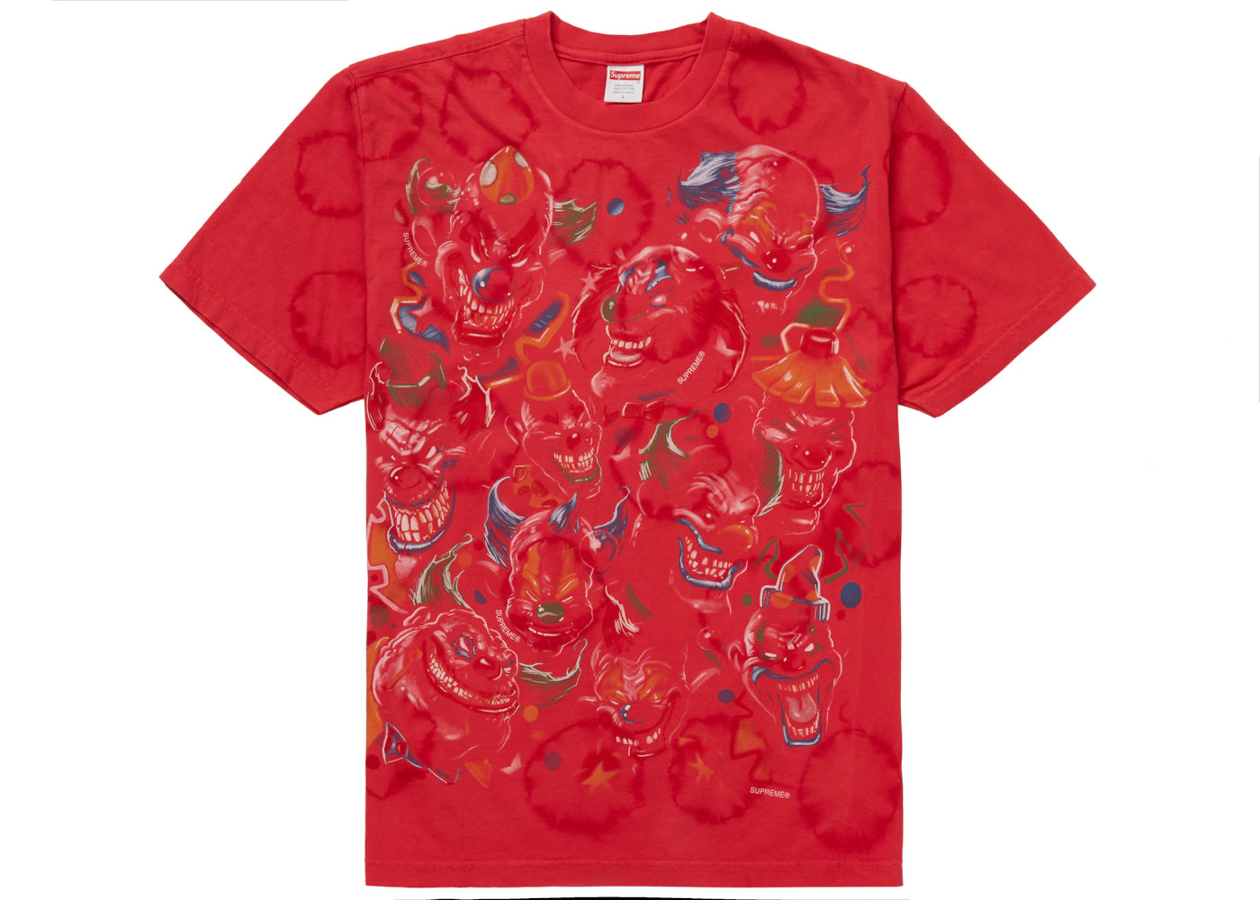 Supreme Clowns Tee Bleached Red