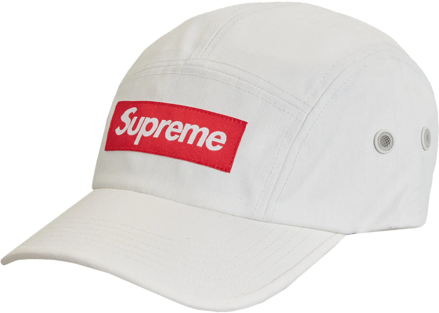 Supreme Coated Cordura Camp Cap White