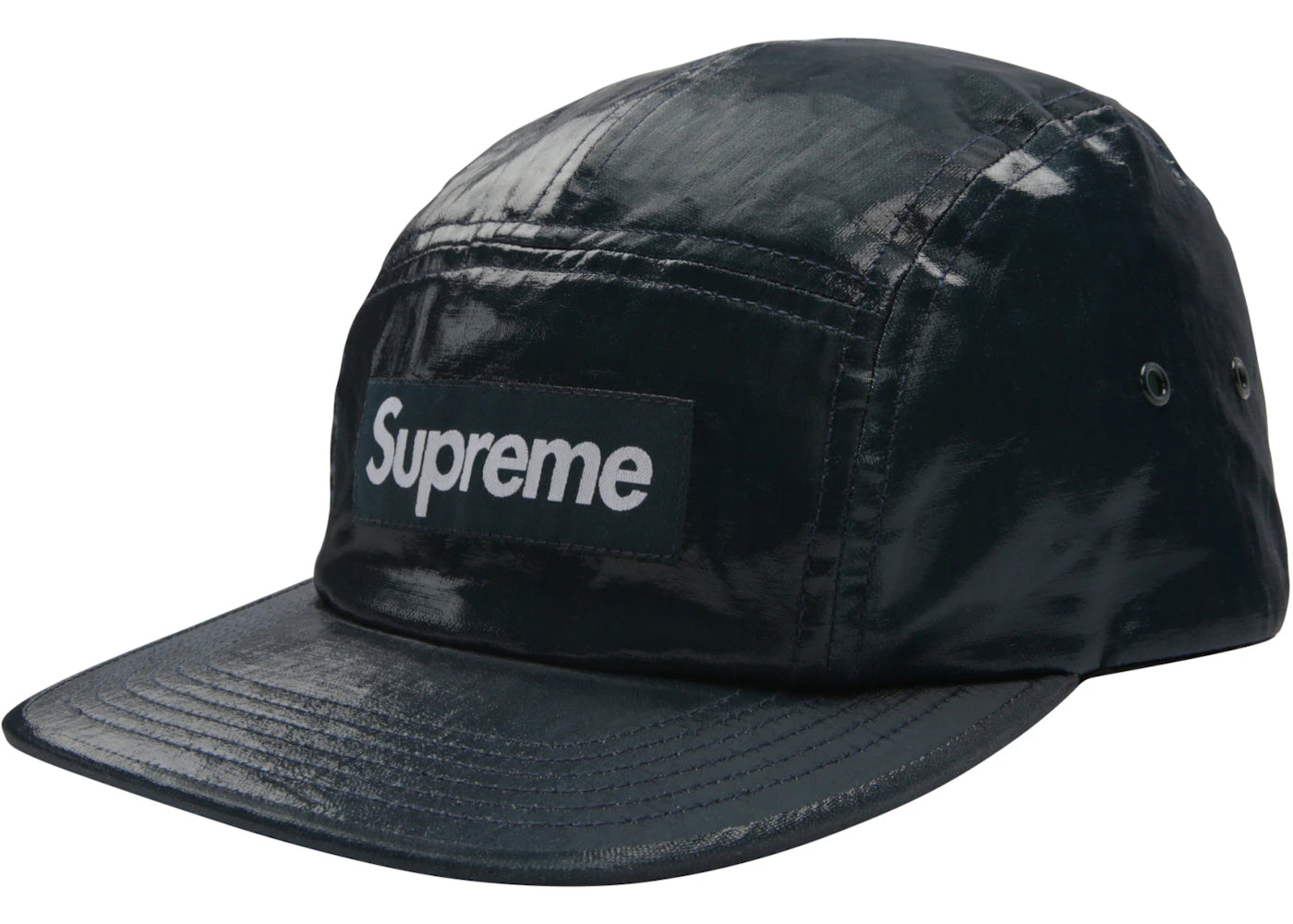 Supreme Coated Linen Camp Cap Navy