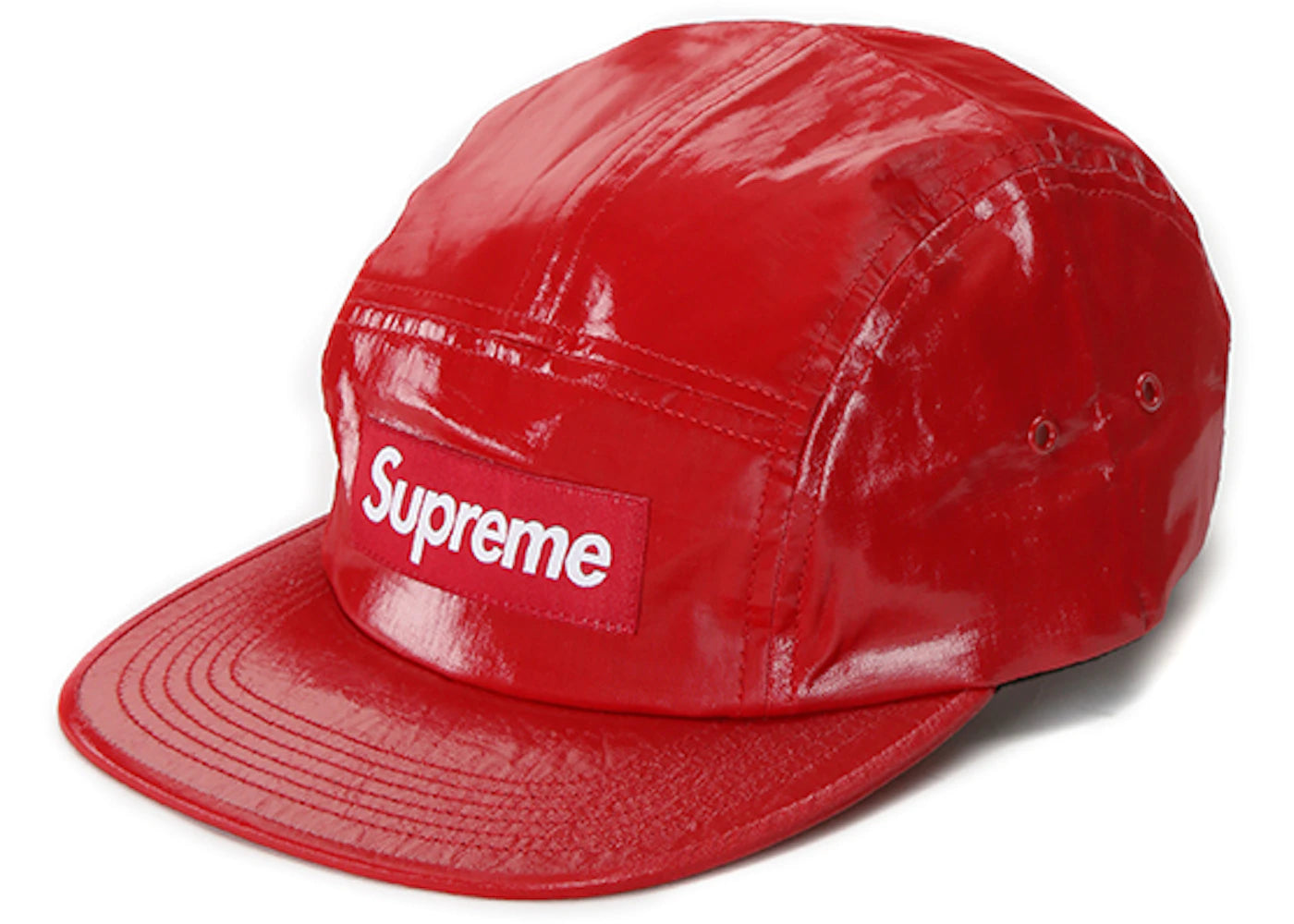 Supreme Coated Linen Camp Cap Red