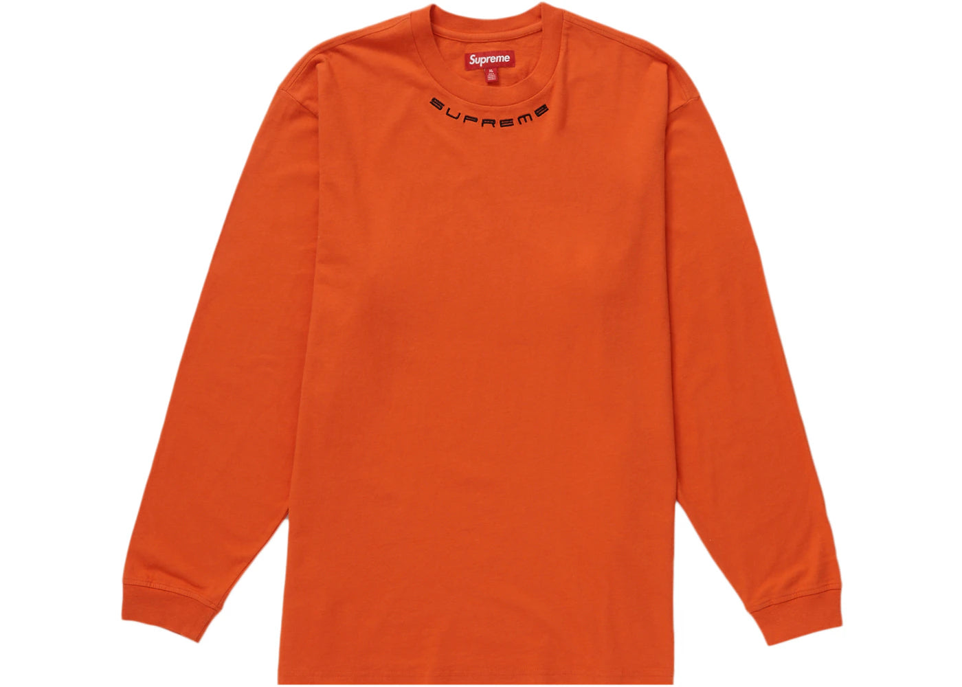 Supreme Collar Logo L/S Top Orange