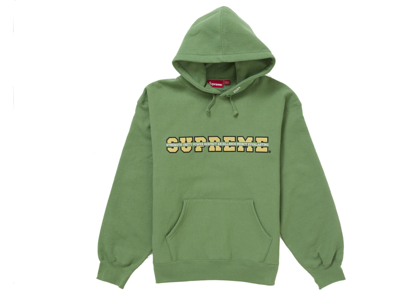 Supreme Collegiate Acronym Hooded Sweatshirt Green