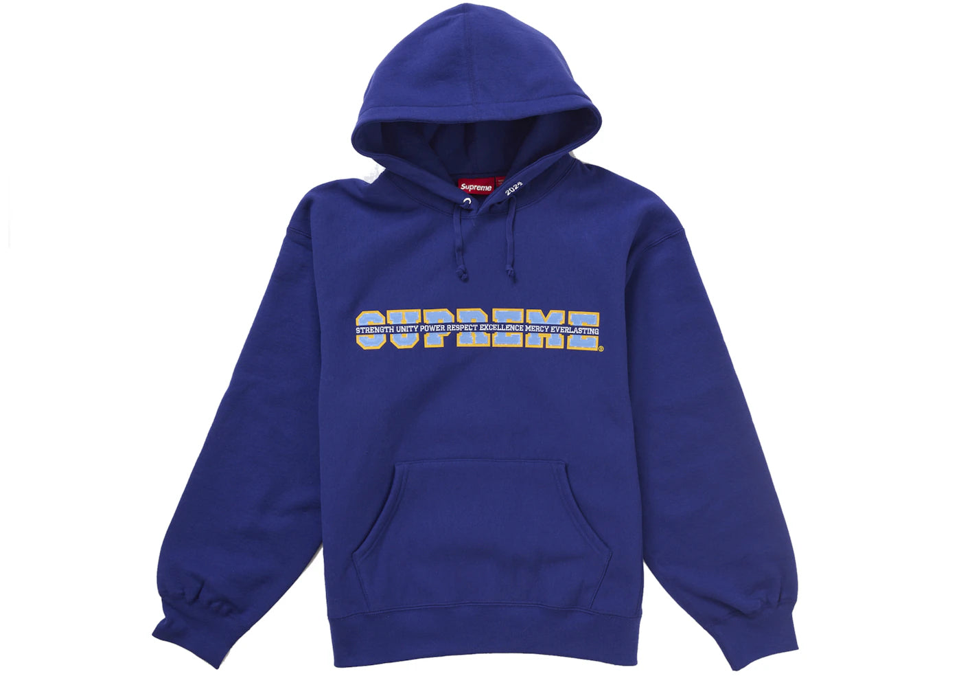 Supreme Collegiate Acronym Hooded Sweatshirt Royal