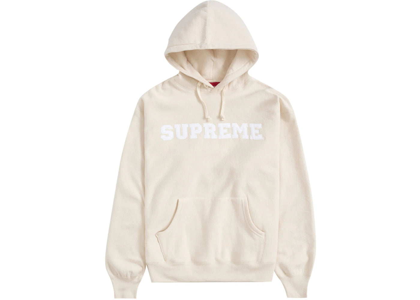 Supreme Collegiate Hooded Sweatshirt Natural