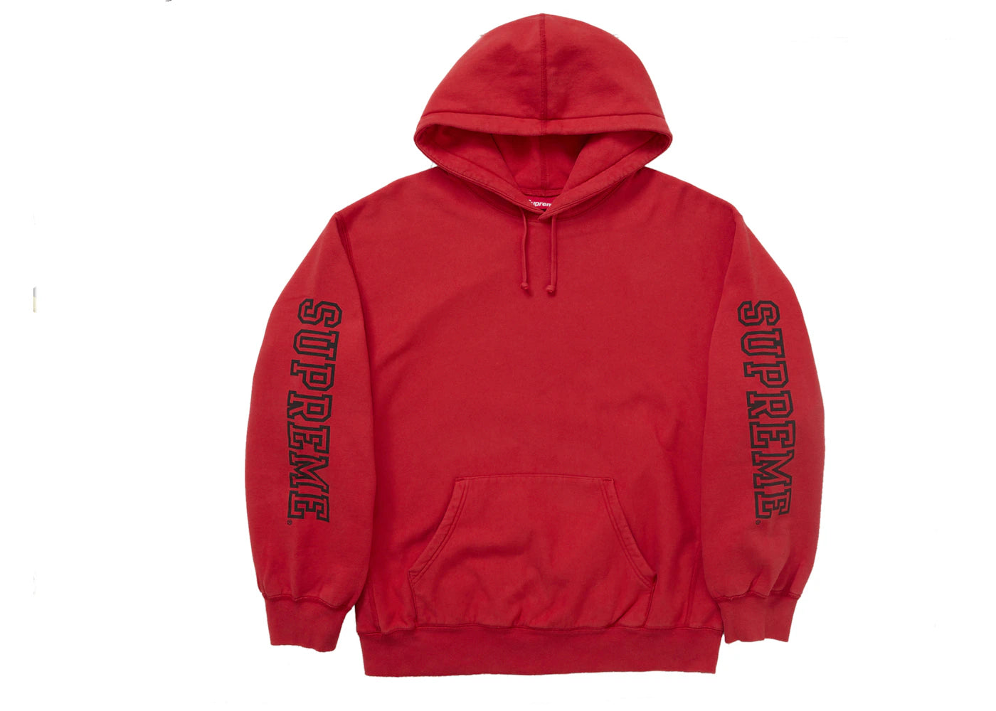 Supreme Collegiate Sleeve Hooded Sweatshirt Burnt Red