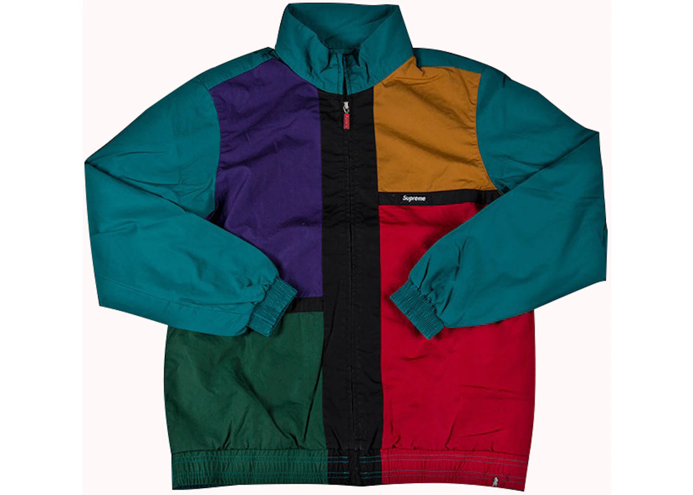 Supreme Color Blocked Track Jacket Dark Teal