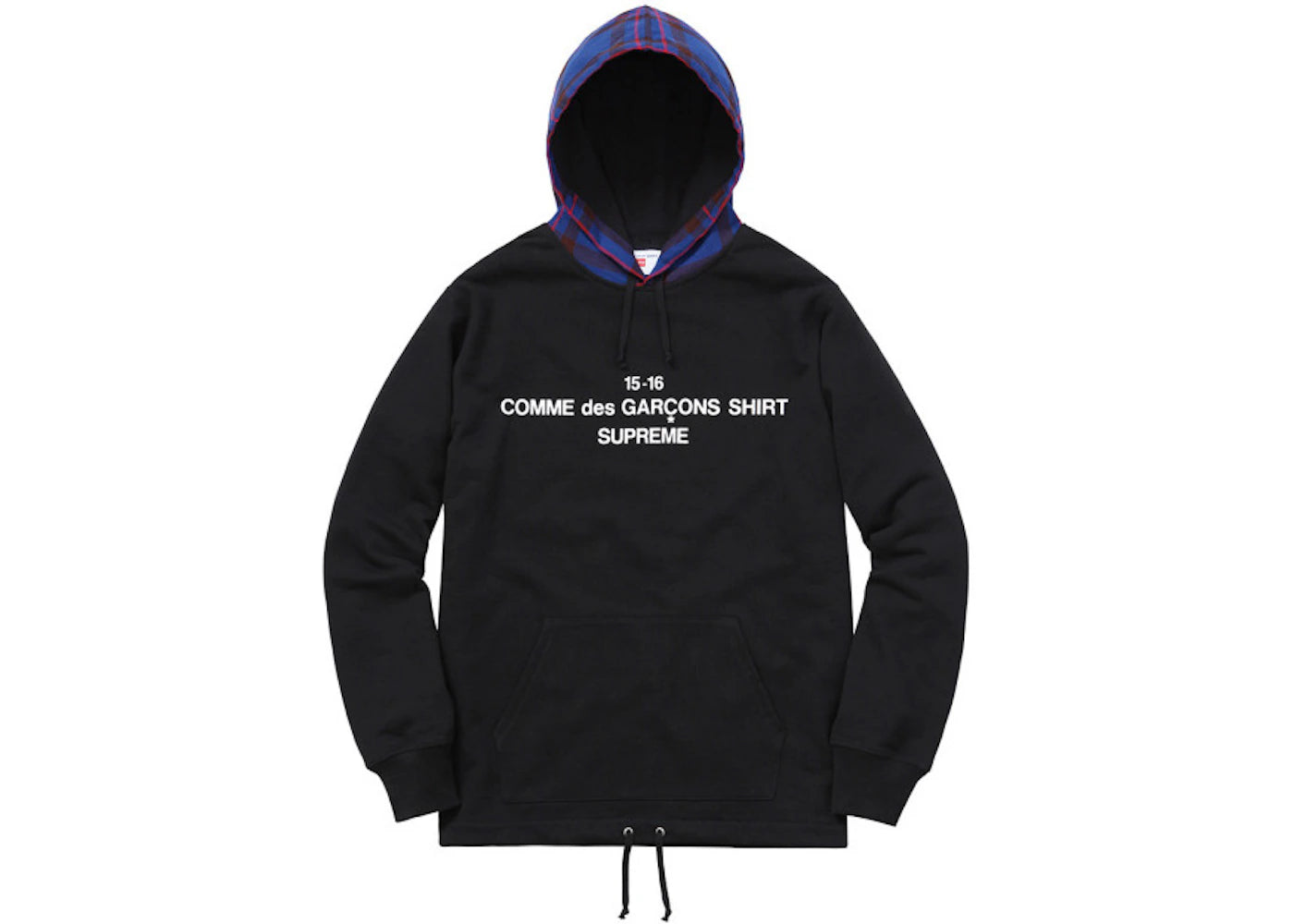 Supreme Comme Des Garcons Hooded Sweatshirt Black