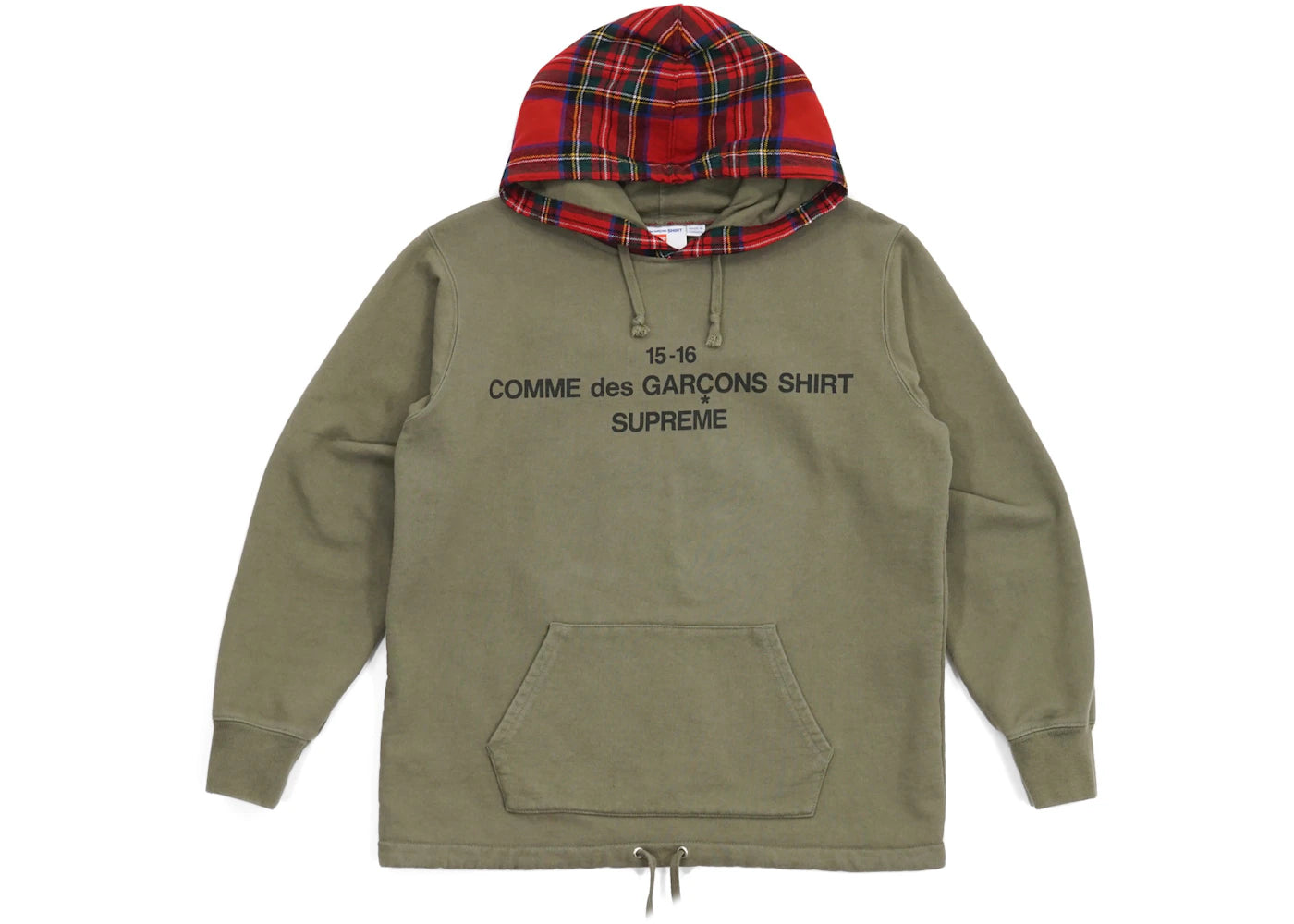 Supreme Comme Des Garcons Hooded Sweatshirt Olive