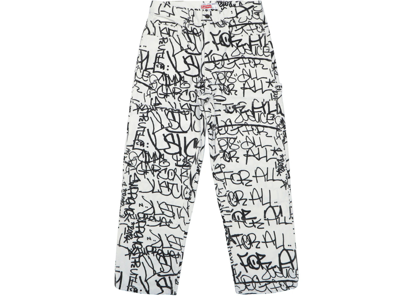 Supreme Comme des Garcons SHIRT Canvas Painter Pant White