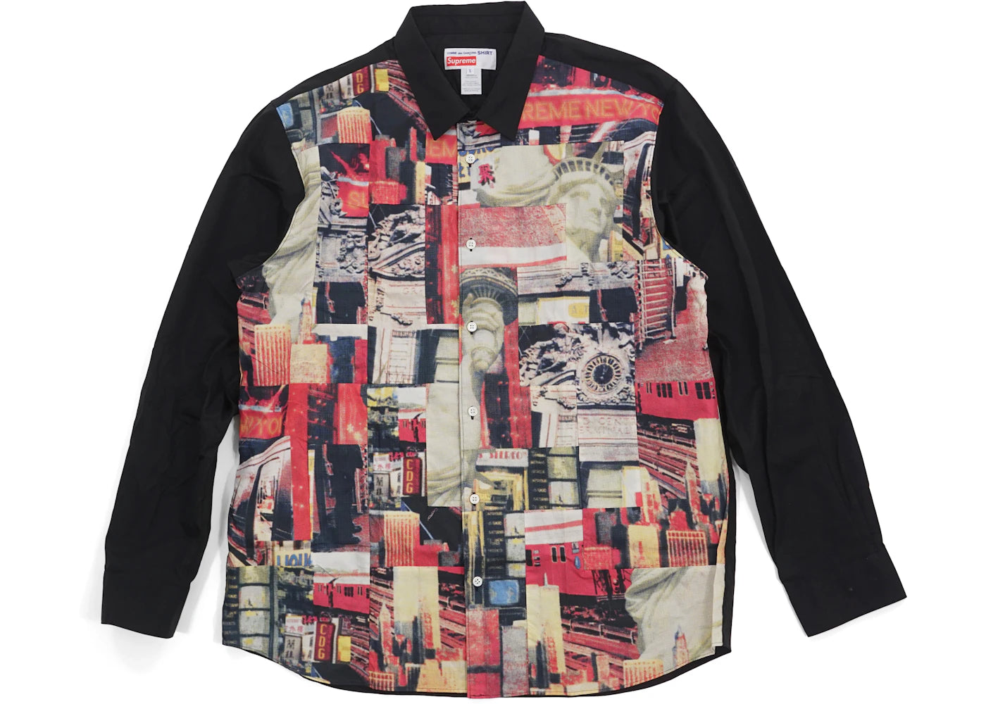 Supreme Comme des Garcons SHIRT Patchwork Button Up Shirt Multicolor