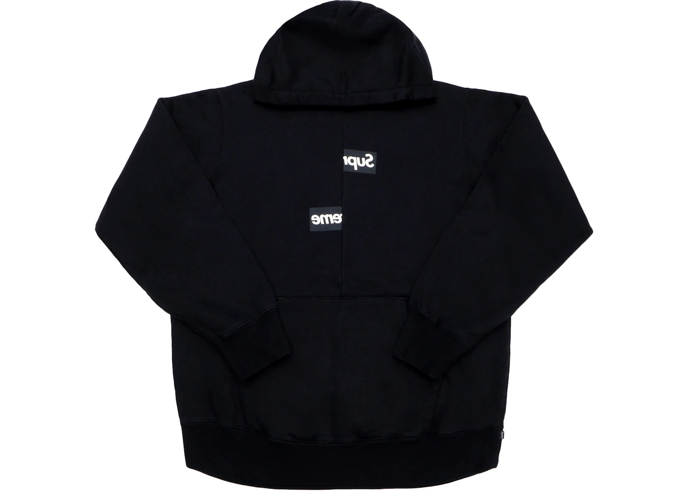 Supreme Comme des Garcons SHIRT Split Box Logo Hooded Sweatshirt Black