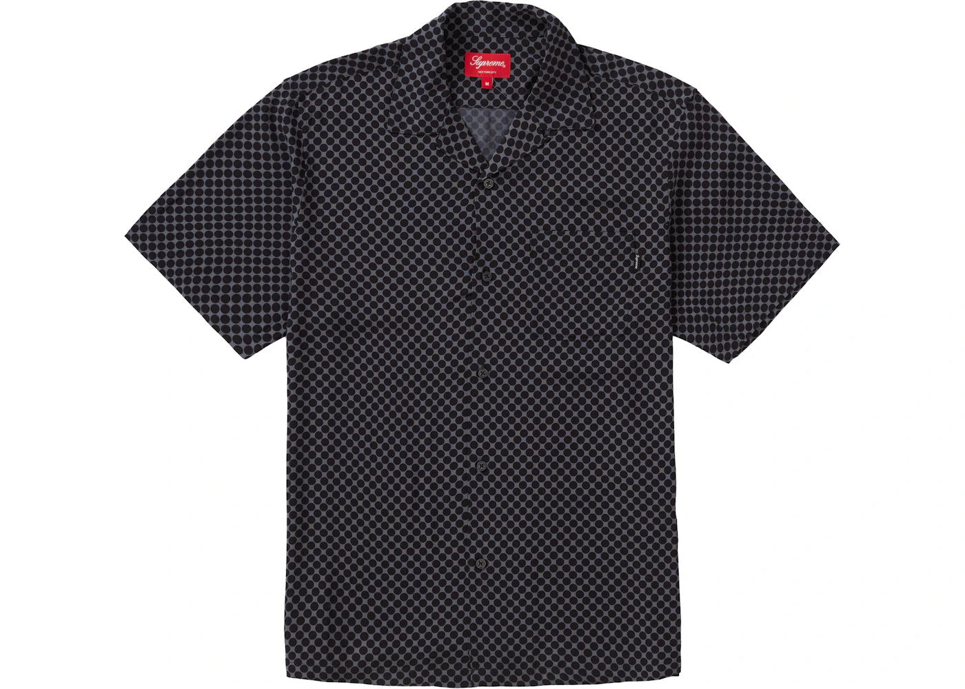 Supreme Compact Dot Rayon S/S Shirt Black