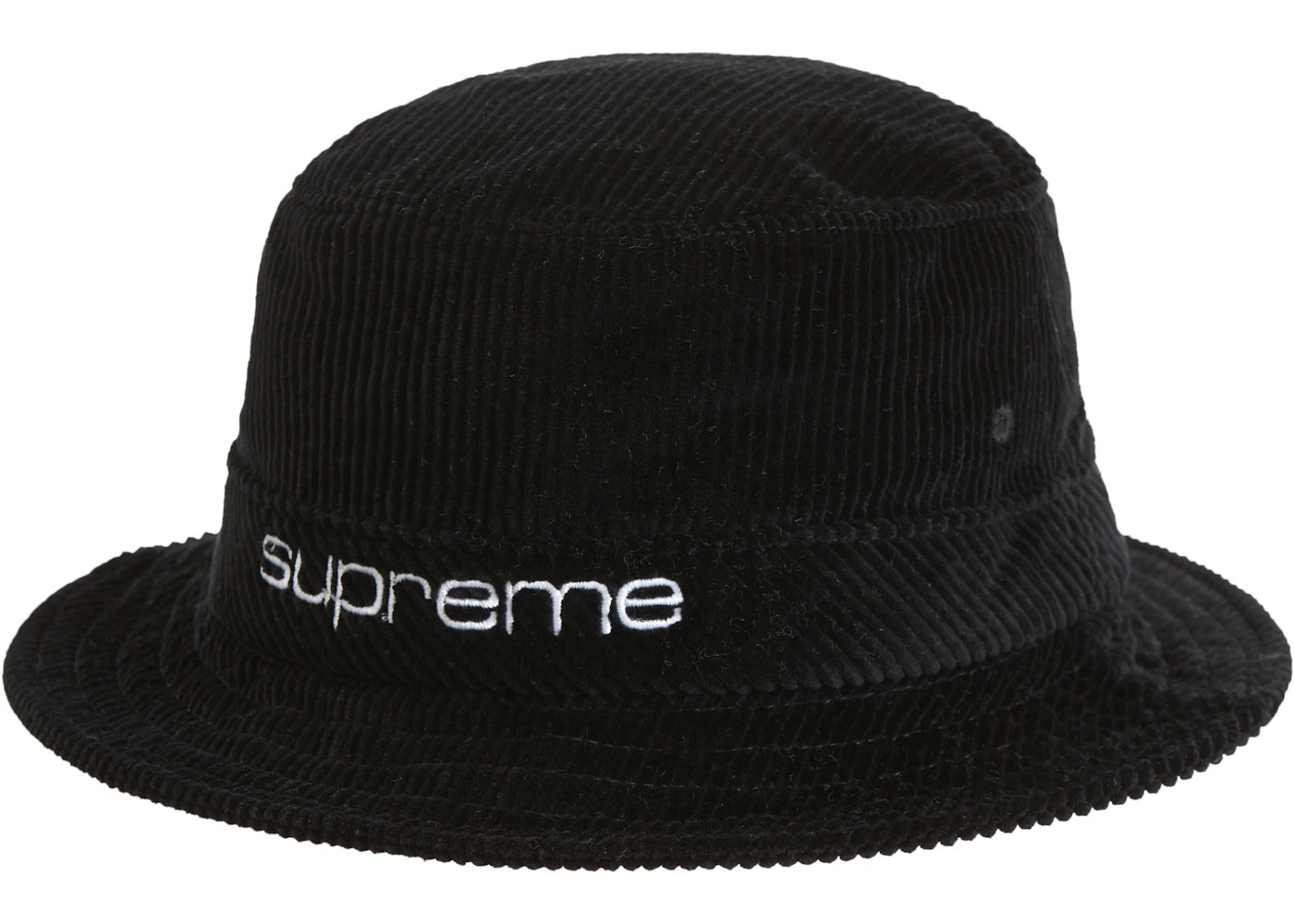 Supreme Compact Logo Corduroy Crusher Black