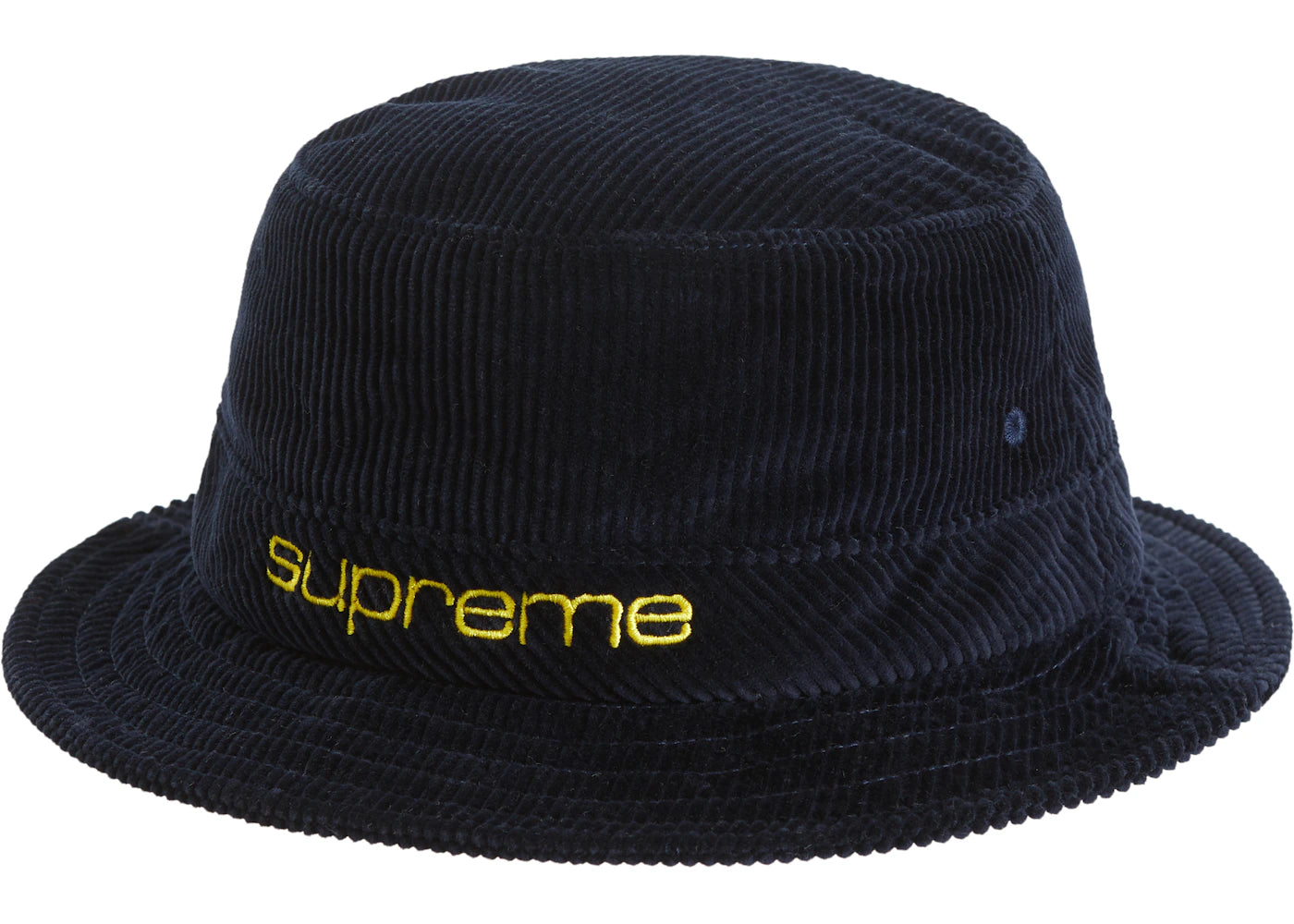 Supreme Compact Logo Corduroy Crusher Navy