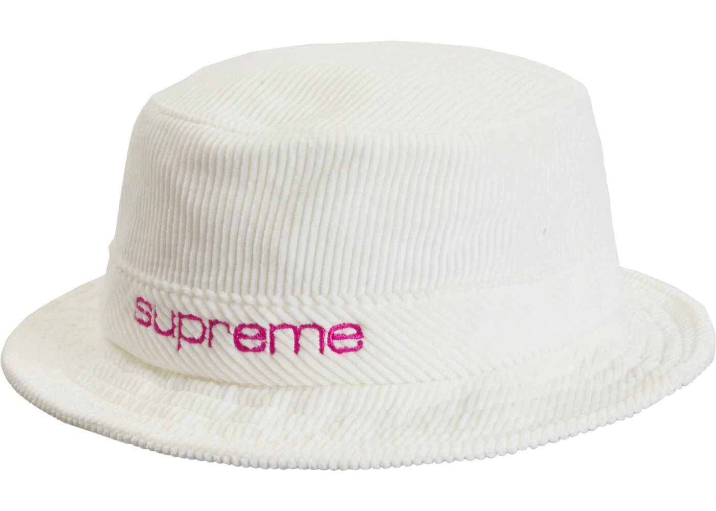 Supreme Compact Logo Corduroy Crusher White