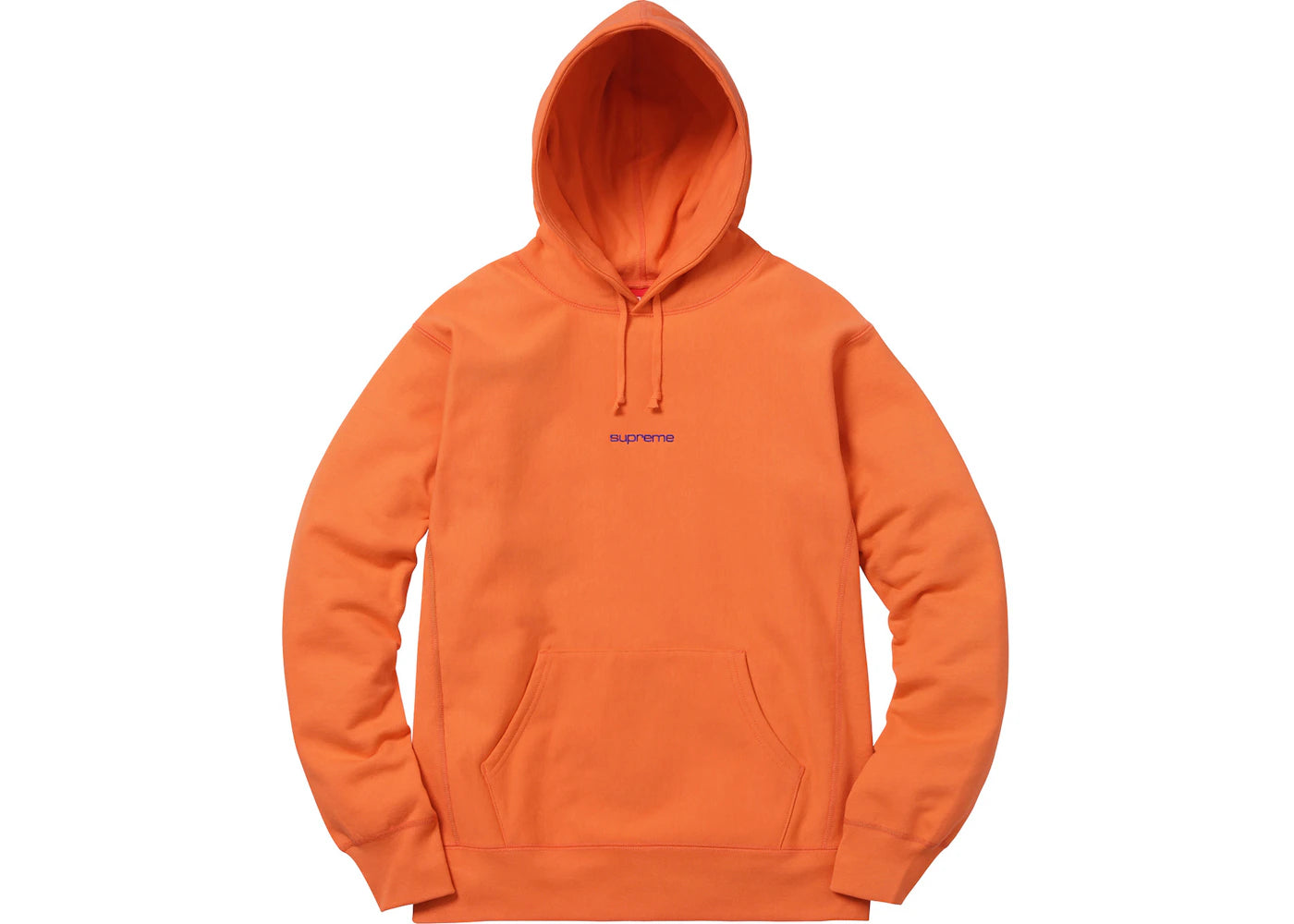 Supreme Compact Logo Hoodie Bright Orange