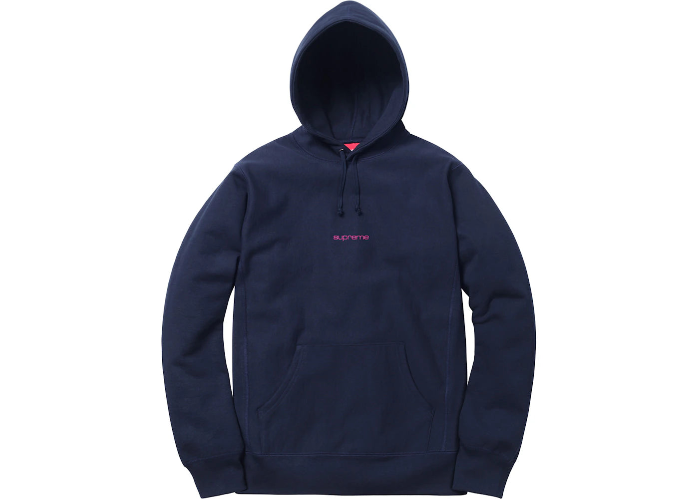 Supreme Compact Logo Hoodie Navy