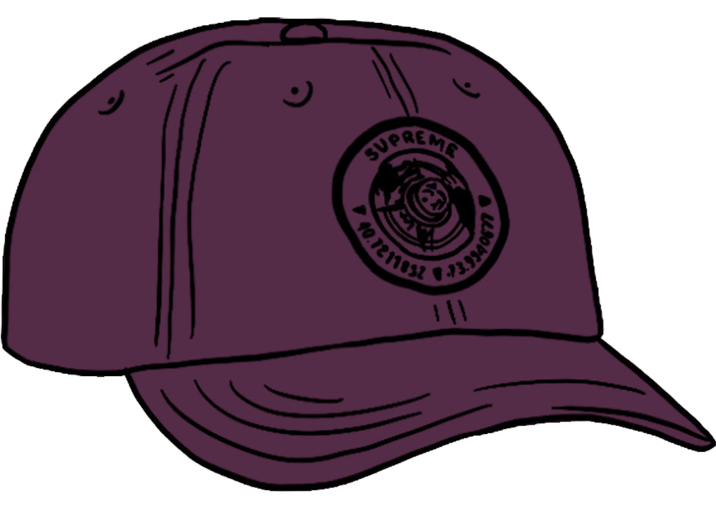 Supreme Compass 6-Panel Purple