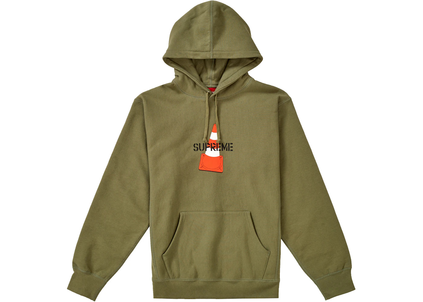 Supreme Cone Hooded Sweatshirt Light Olive