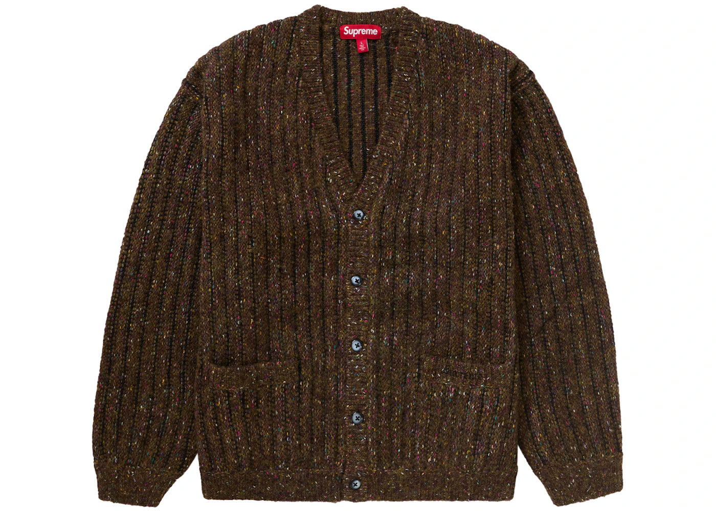 Supreme Confetti Cardigan Brown