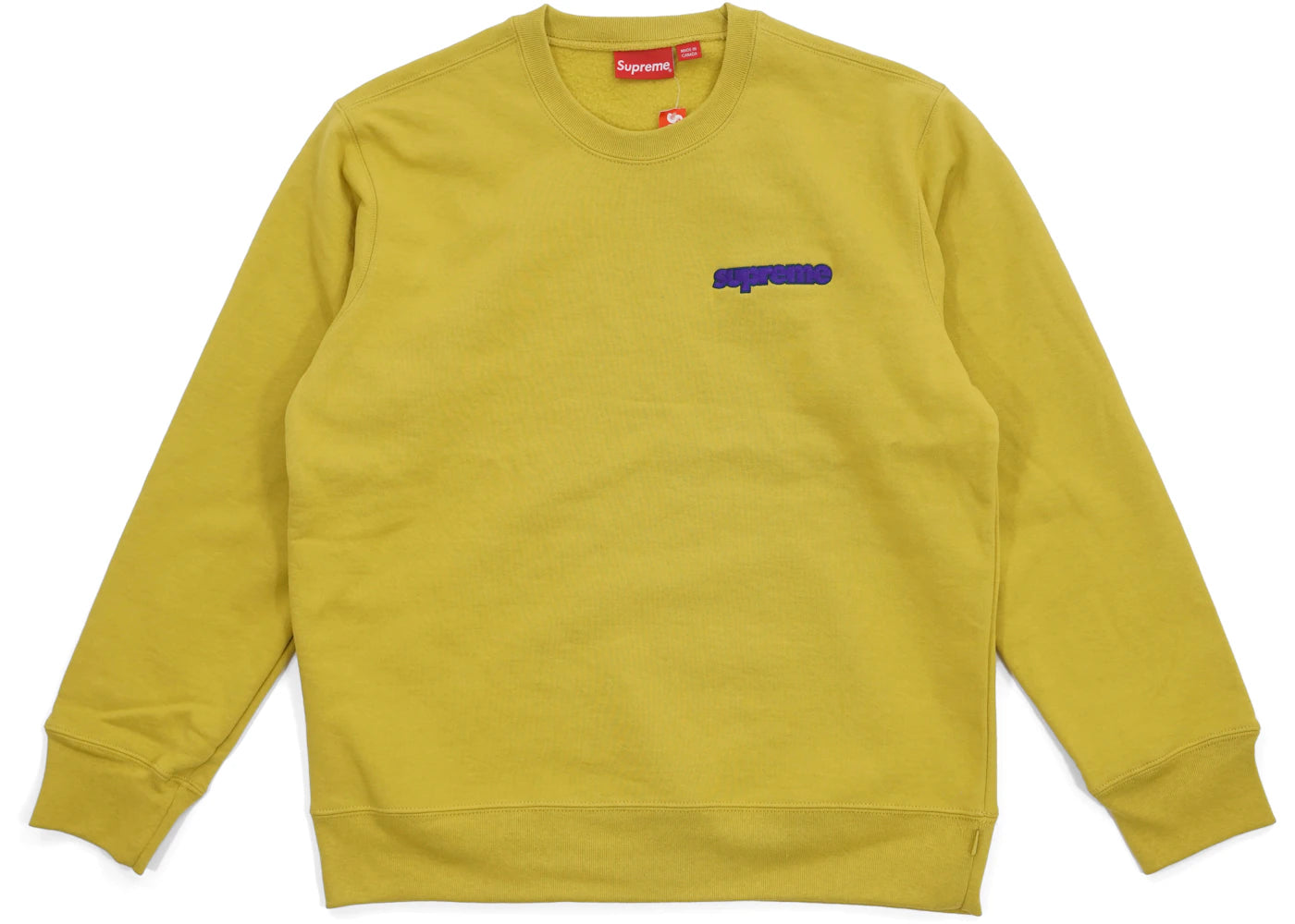 Supreme Connect Crewneck Sweatshirt Mustard