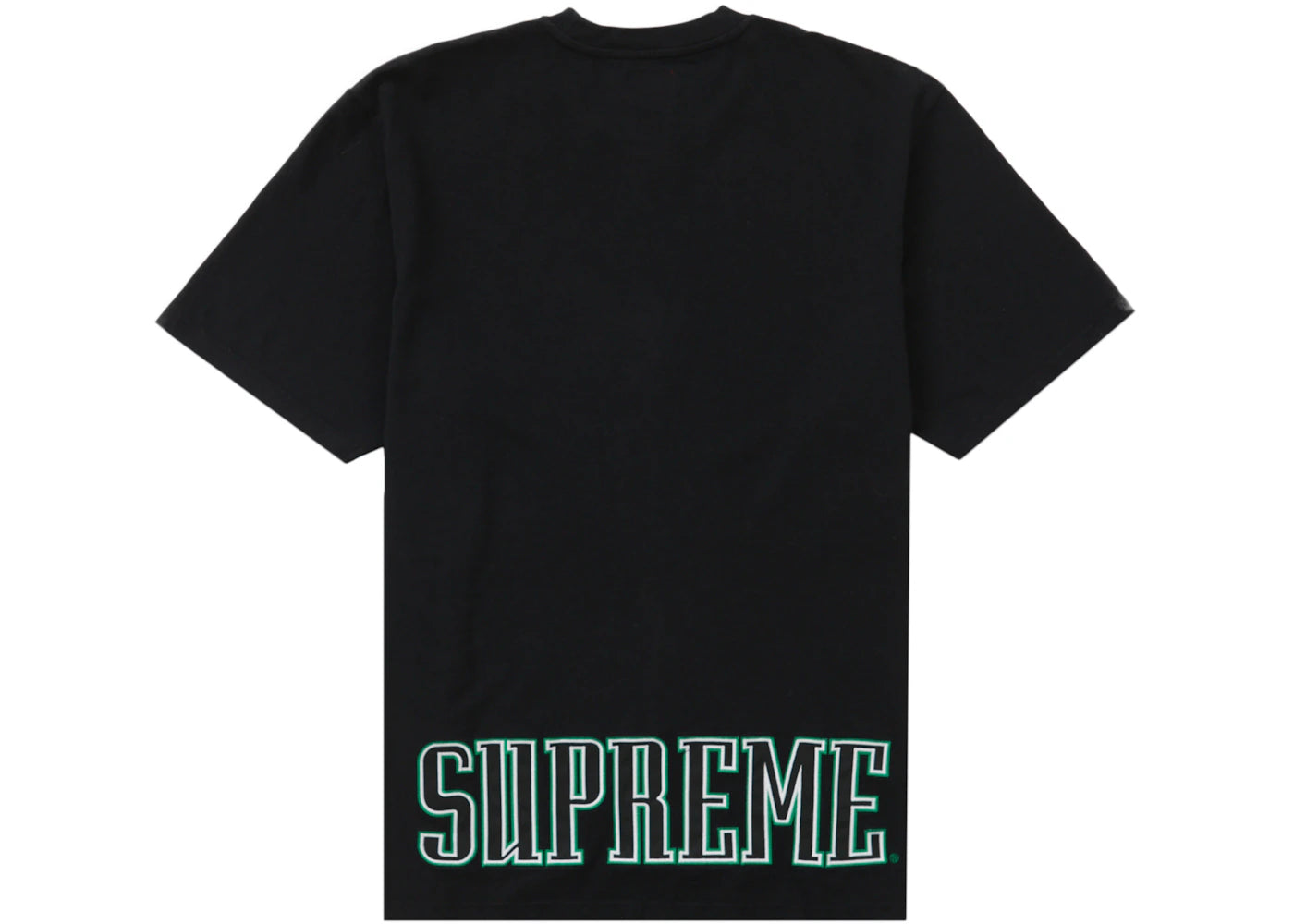 Supreme Contrast Appliqué S/S Top Black