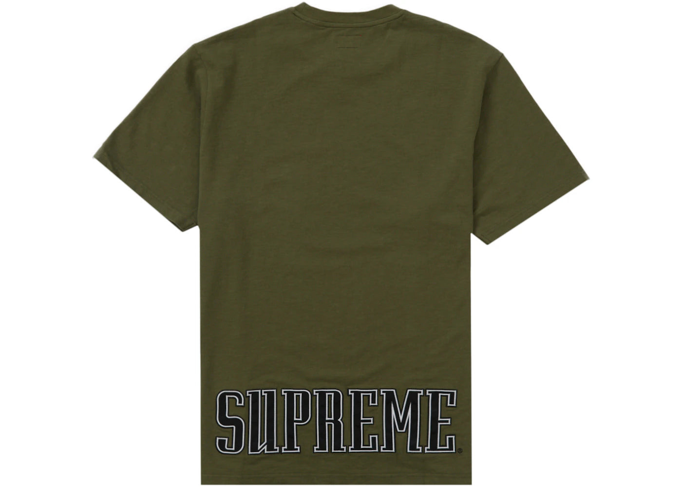 Supreme Contrast Appliqué S/S Top Olive