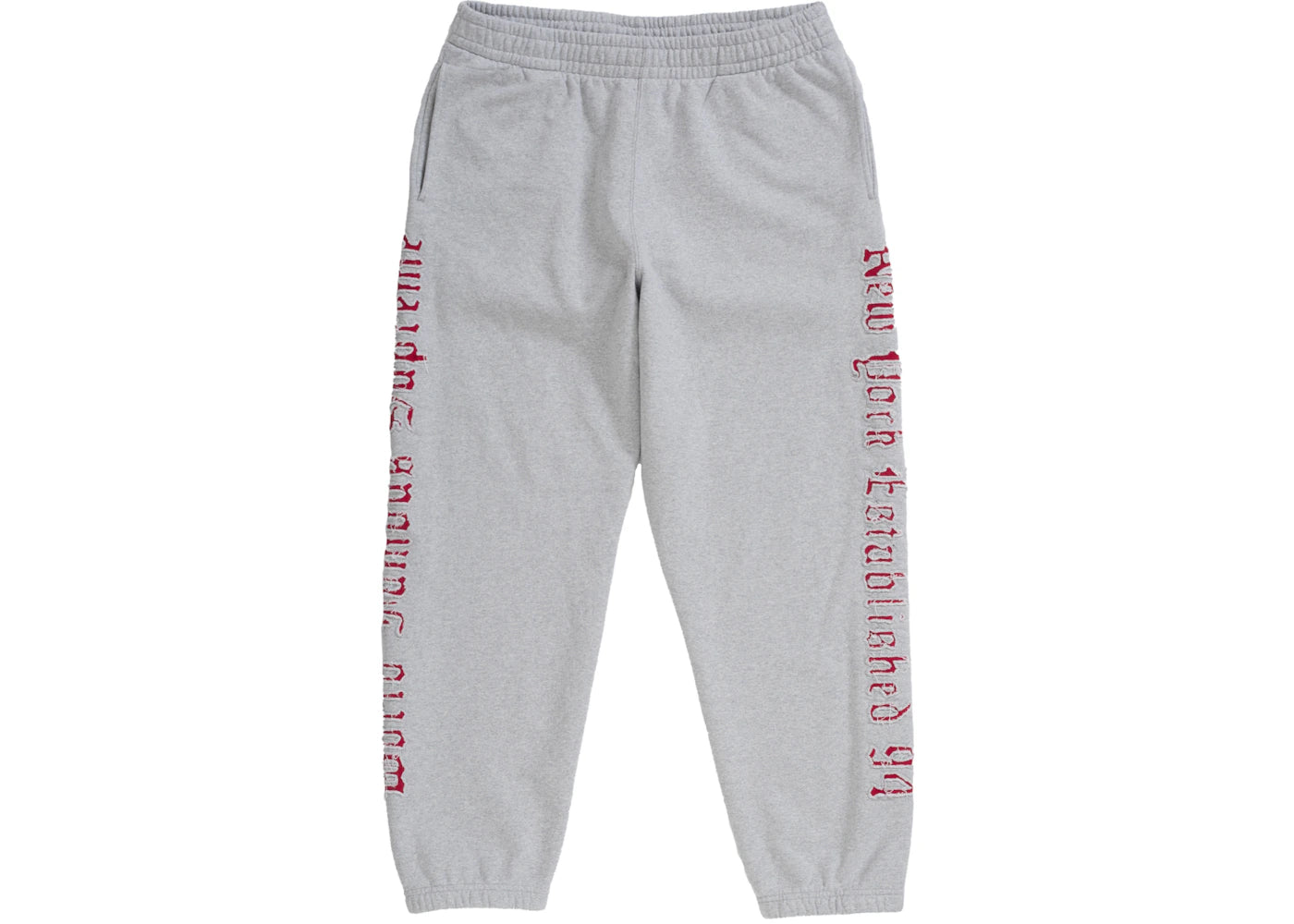 Supreme Contrast Cutout Sweatpant Heather Grey