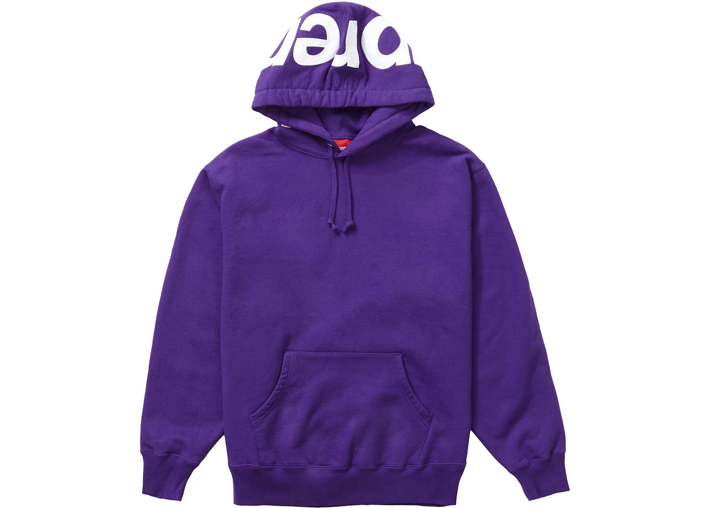 Supreme Contrast Hooded Sweatshirt Purple