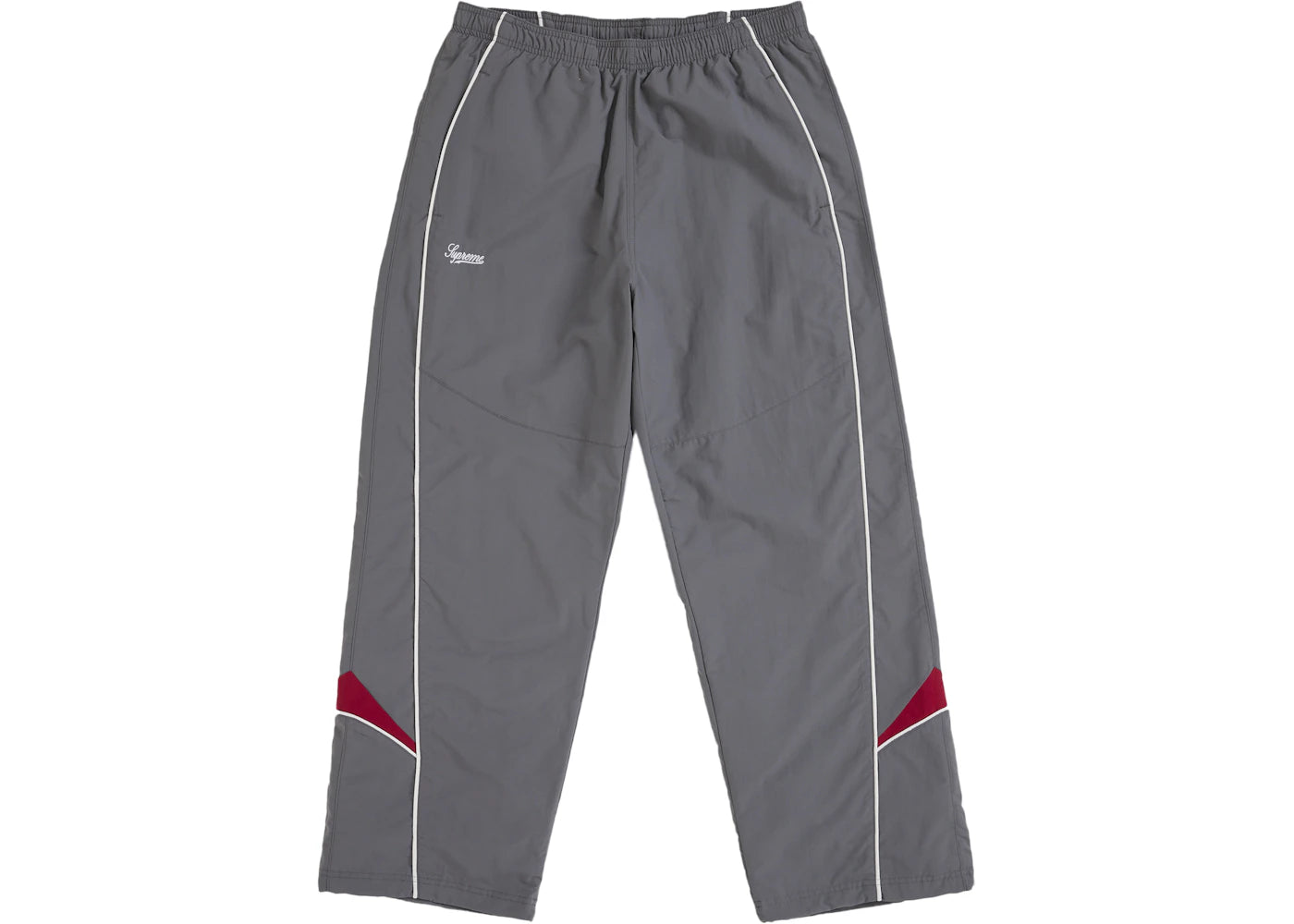 Supreme Contrast Piping Track Pant Grey