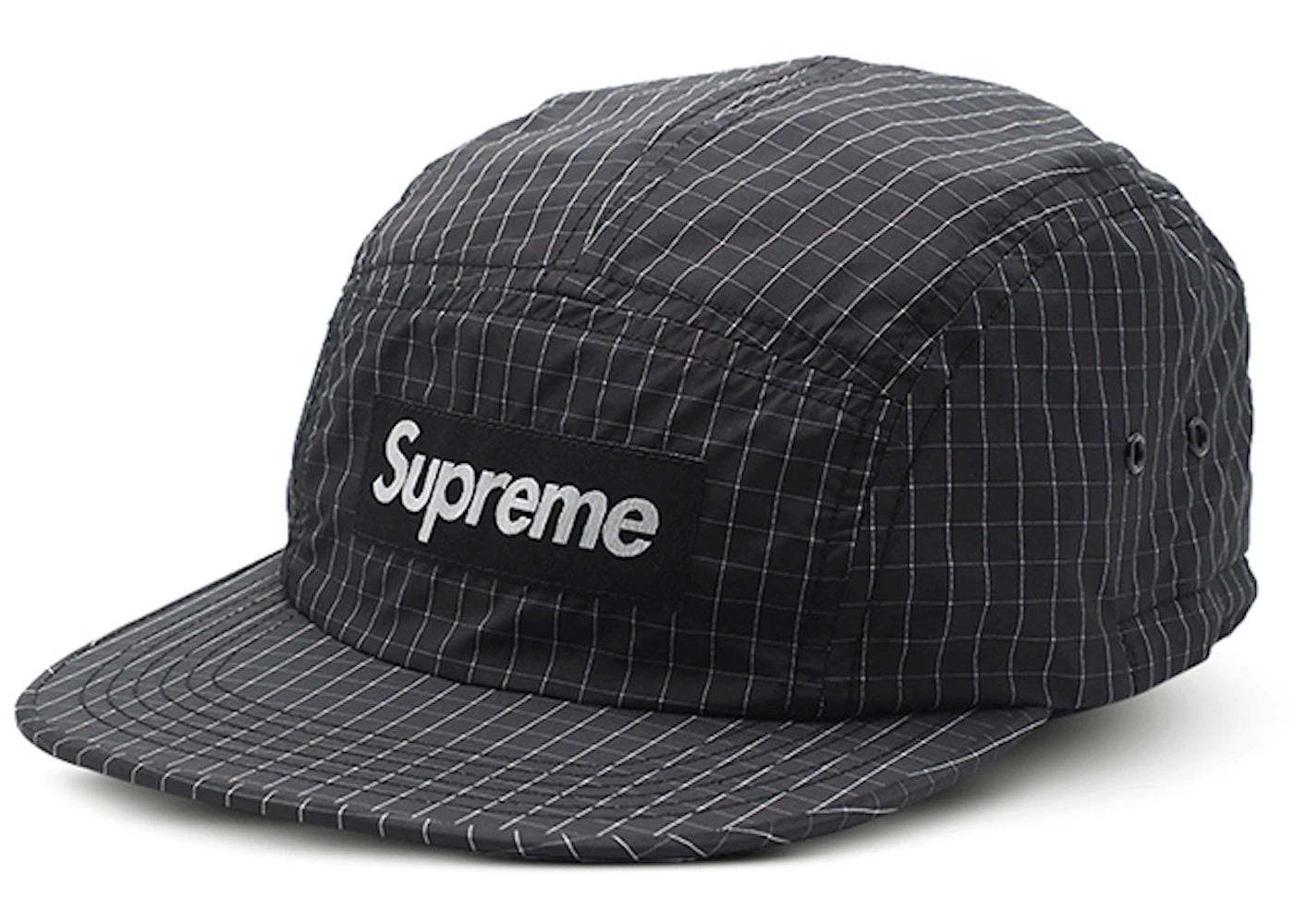 Supreme Contrast Ripstop Camp Cap Black