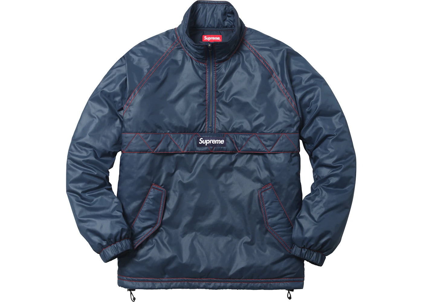 Supreme Contrast Stitch Pullover Navy