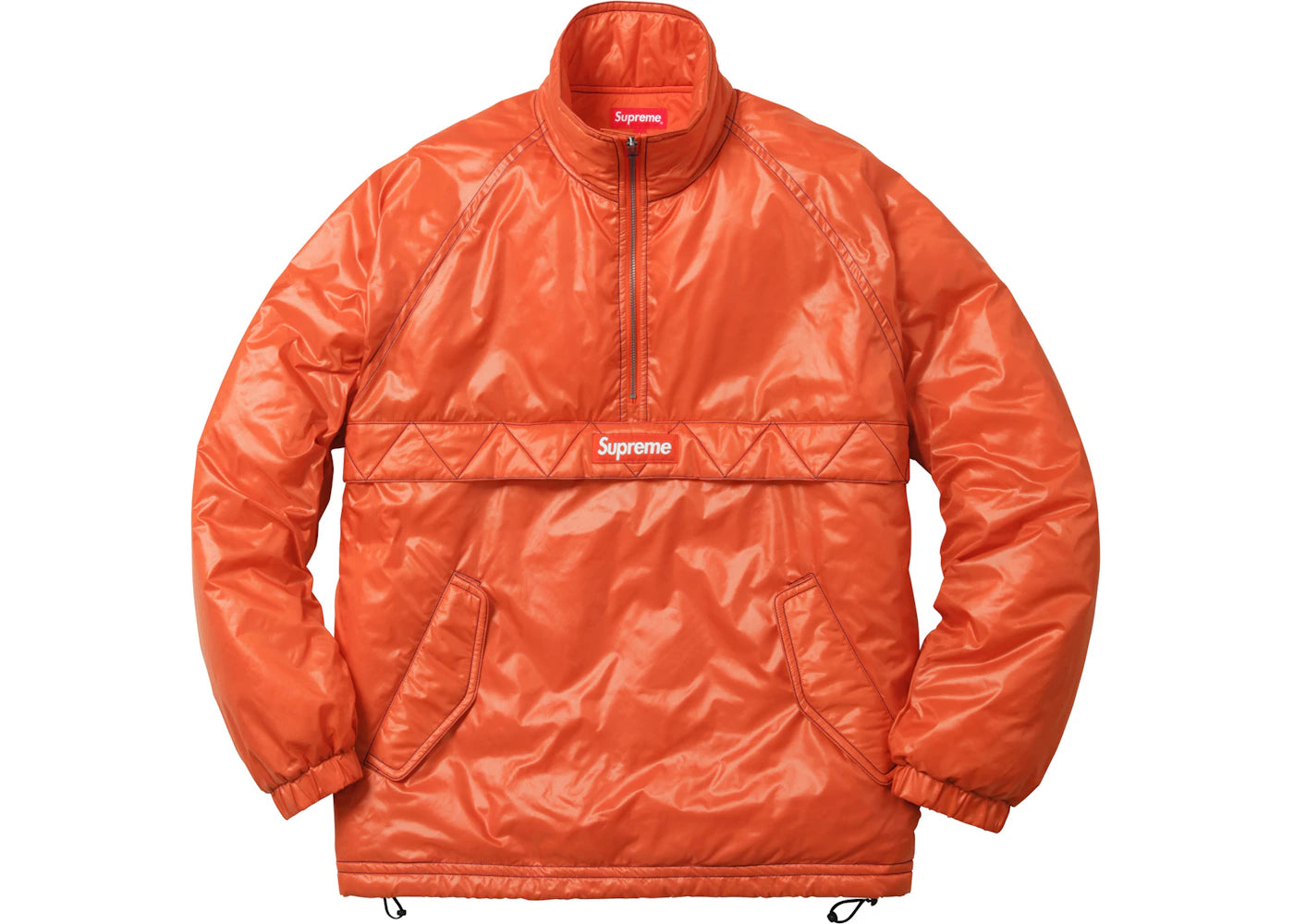 Supreme Contrast Stitch Pullover Orange