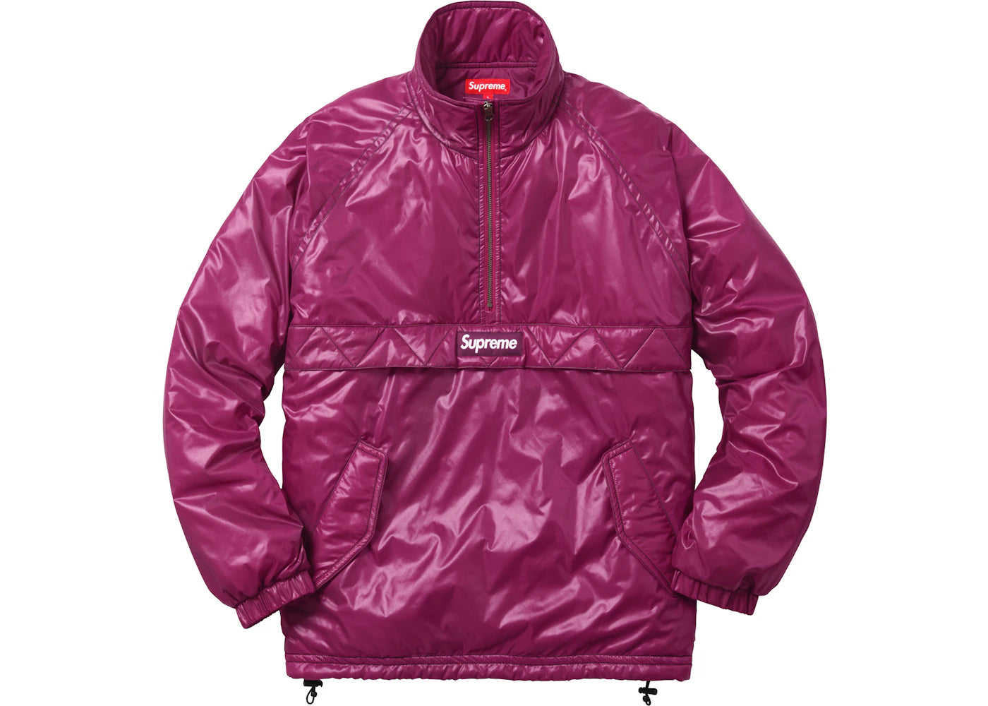 Supreme Contrast Stitch Pullover Purple